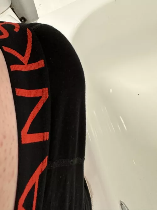 My throbbing hard dick wants to leave my underwear.