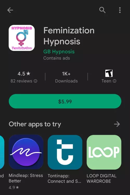 OMG YOU GUYS, THE MTF HYPNOSIS APP FOUND IN MANY MTF TRANSFORMATIONS IS REAL!