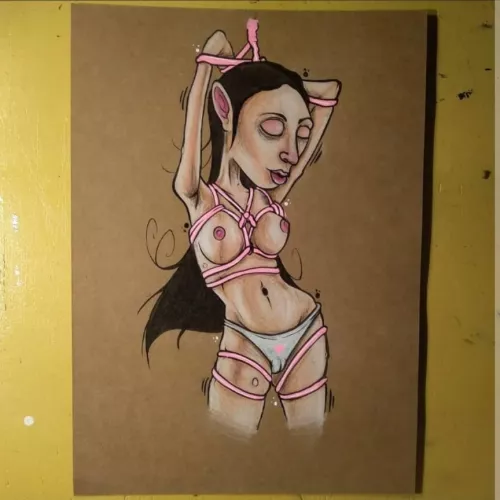 Pink Ropes . one of my favourite drawings iv done! thanks for looking