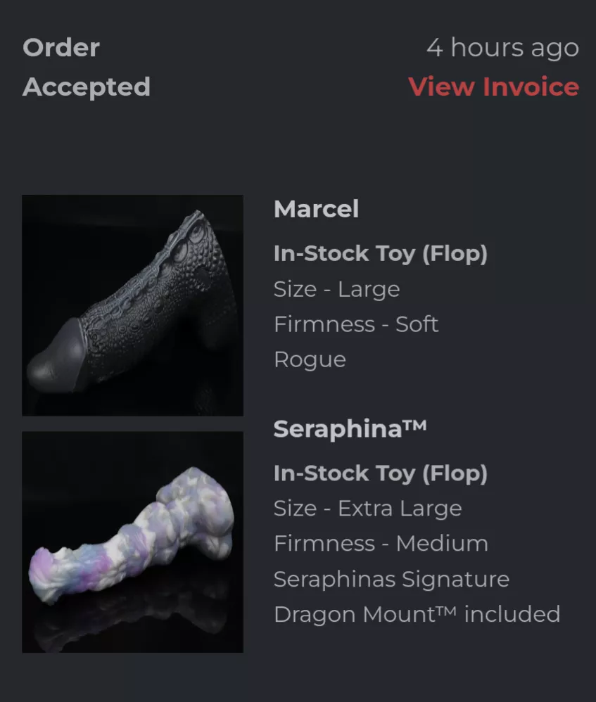 POV: Bad Dragon eats up a good chunk of today's payday