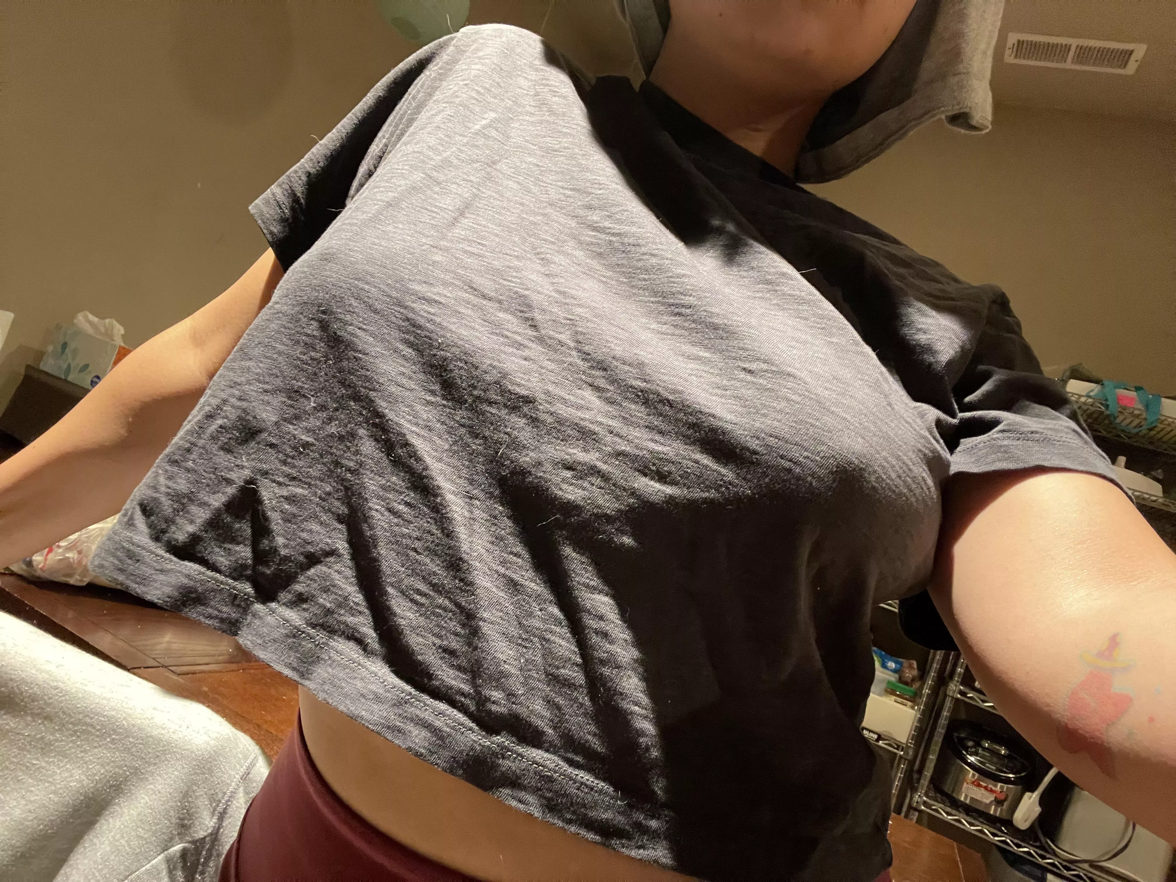 Slide my shirt up for a surprise or two