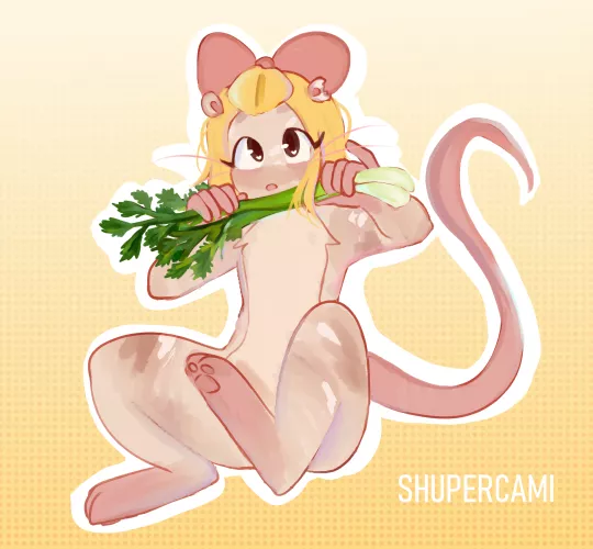 *Steals all the celery from your fridge* (Art by me!)