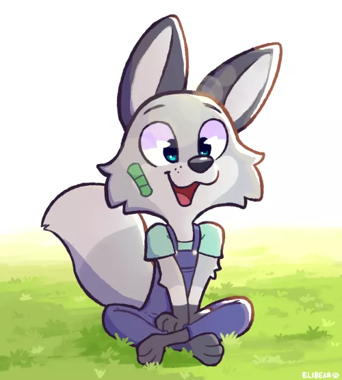 Under the Sun ☀ [art by me, @elibearries on twitter]