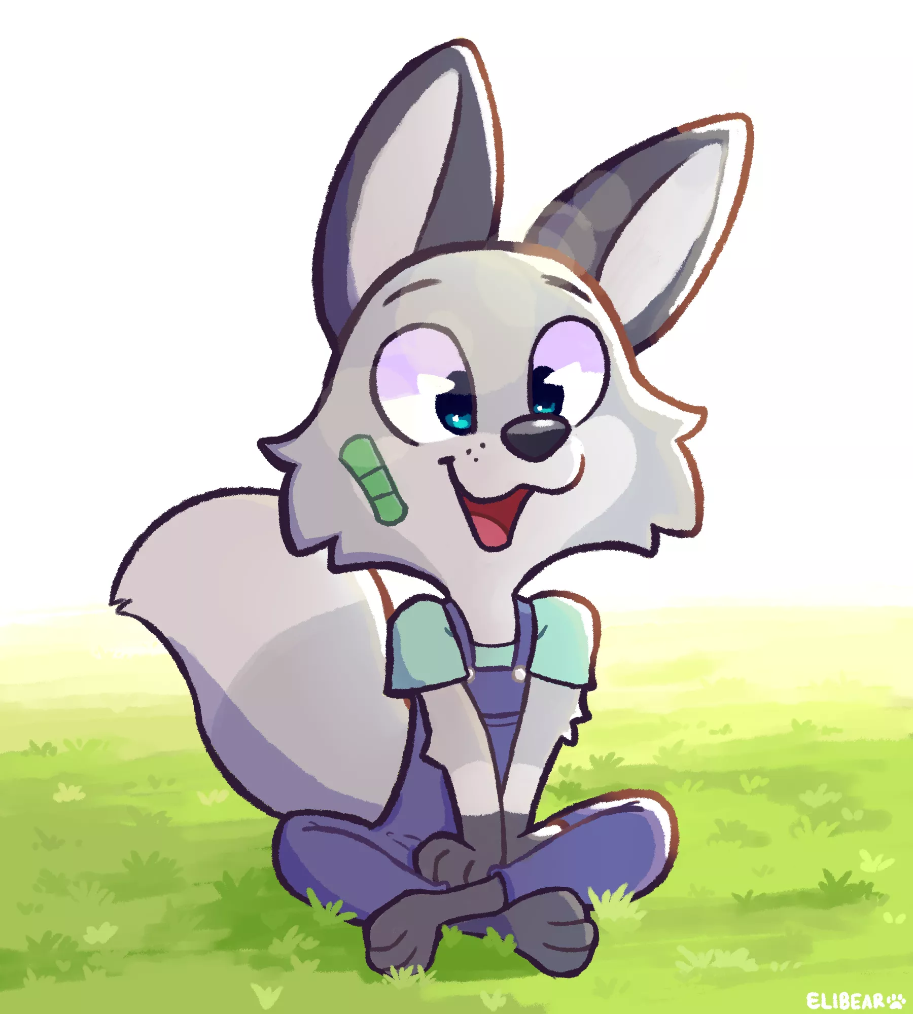 Under the Sun ☀ [art by me, @elibearries on twitter]