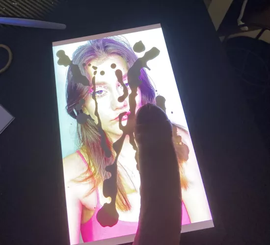 Want your pics covered like this slut?