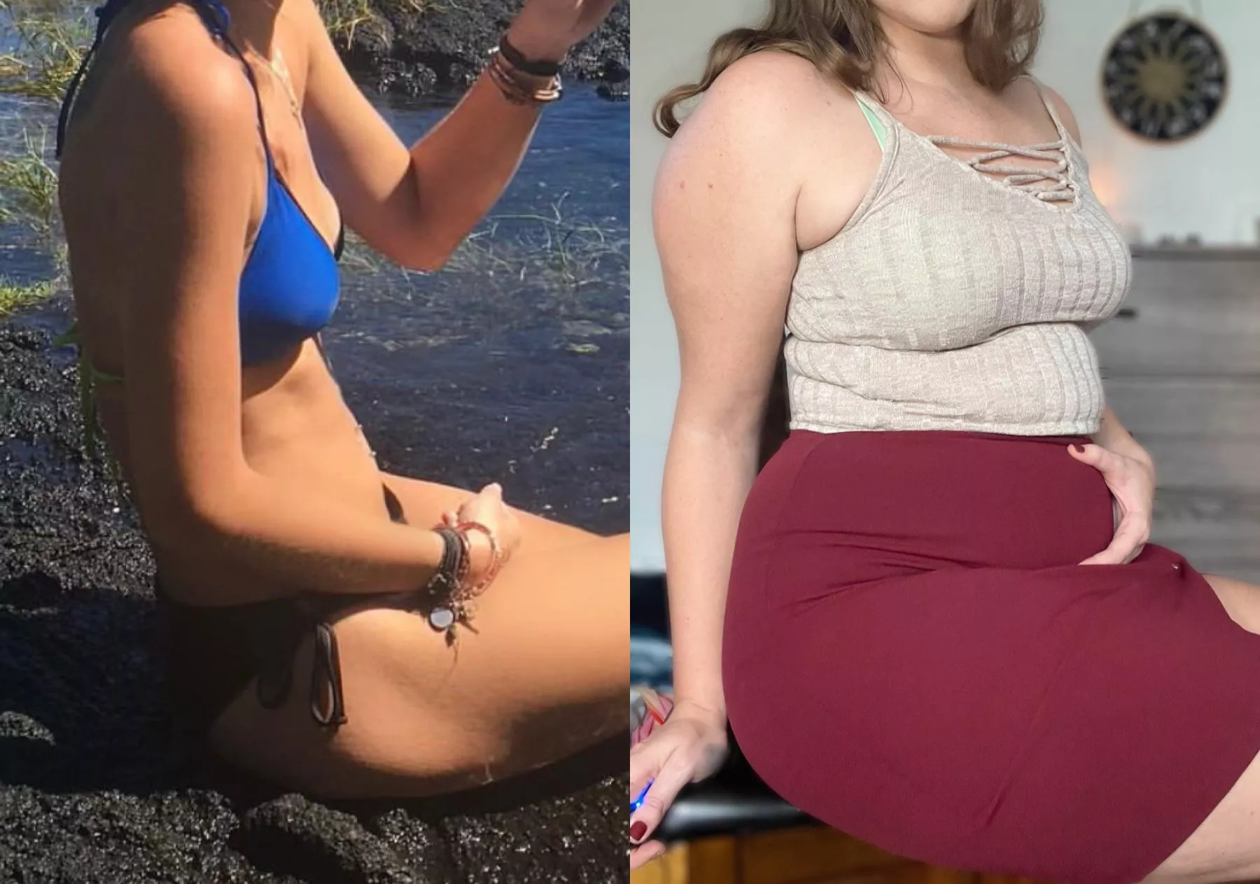 Went from having a flat stomach even when sitting to having a chubby blob of fat in my lap ✨🐷💫