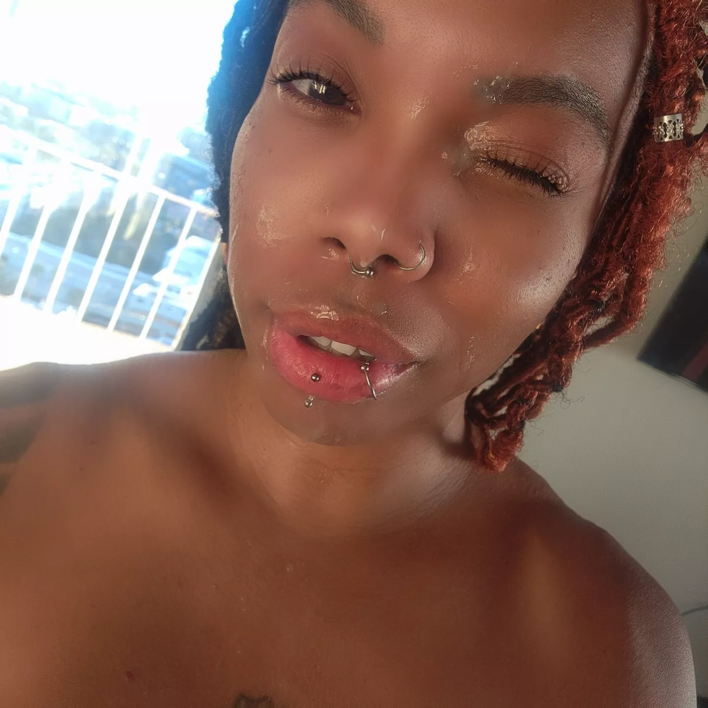 Whoops! Got some in my eye!