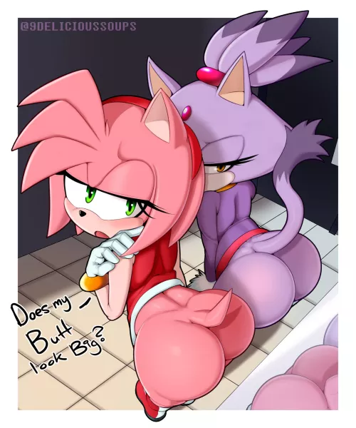 Amy & Blaze showing off (9DeliciousSoups)