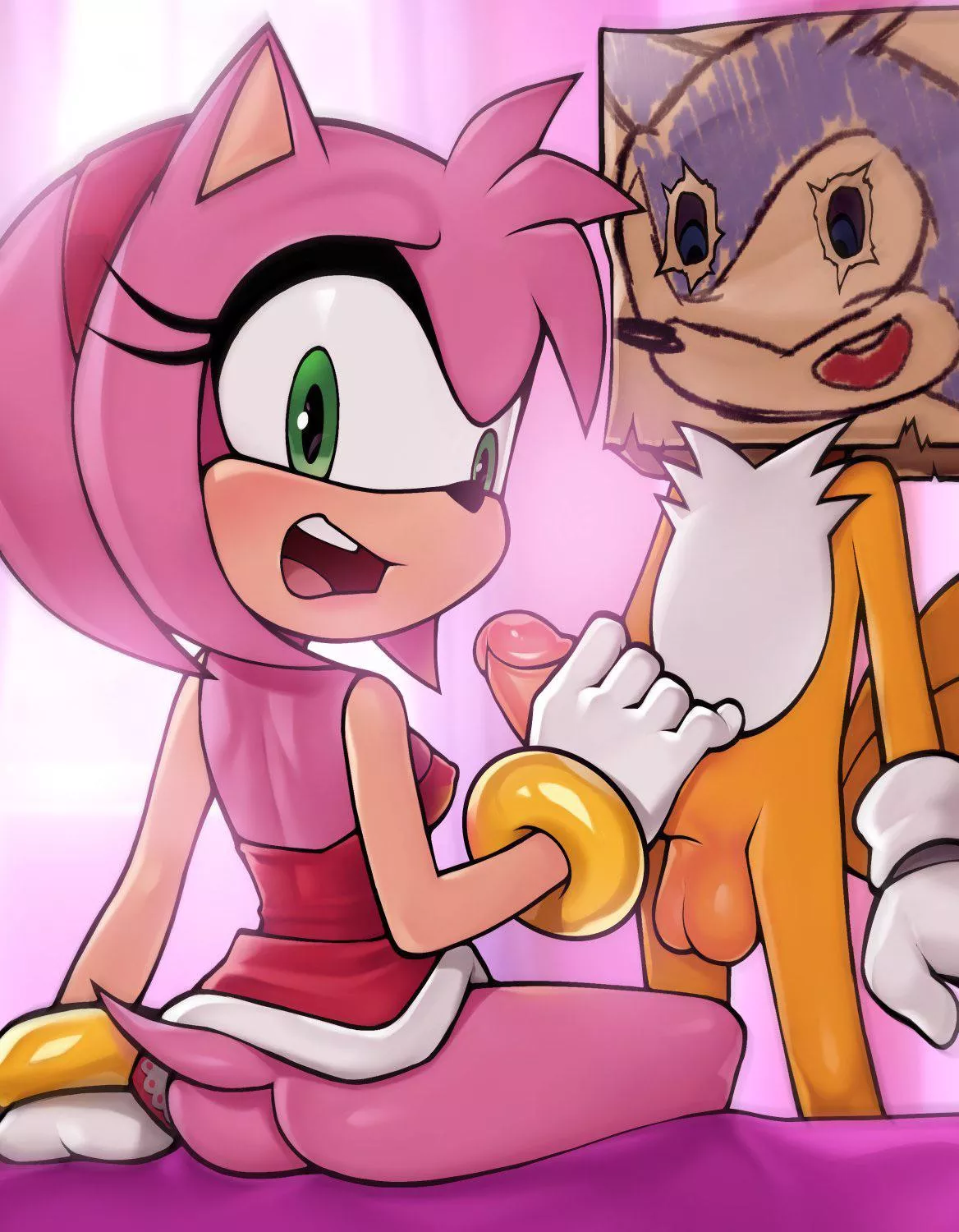 Amy has sonic at home (Loodncrood)