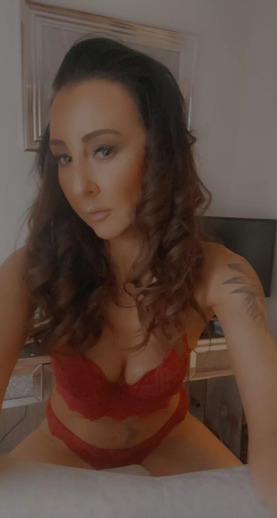 bent over and waiting