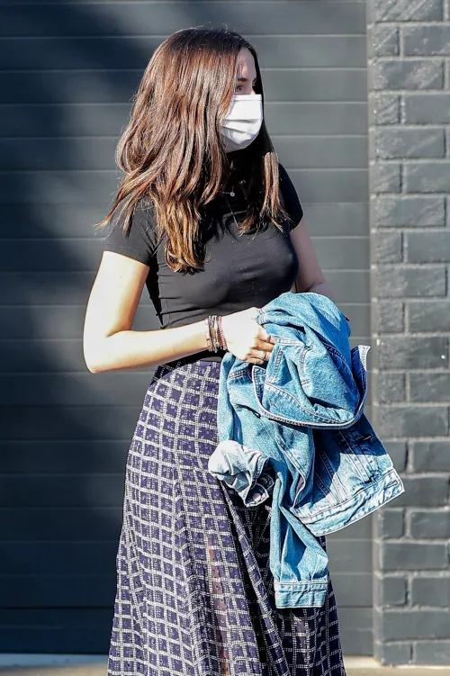 Braless While Out Today