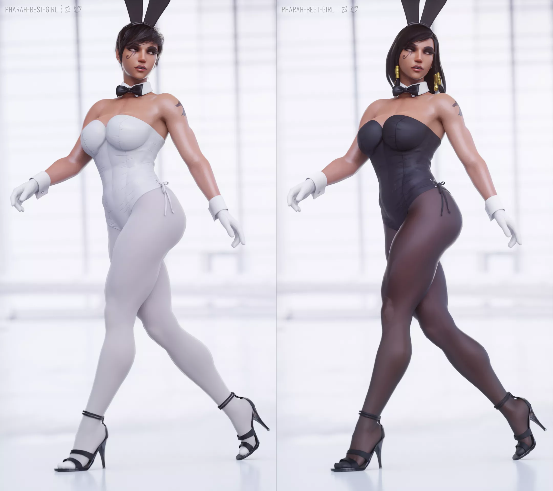 Buff bunny Pharah (pharah-best-girl)[Overwatch]