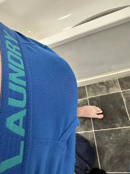 Bulging hard dick ready to shoot it load in underwear.