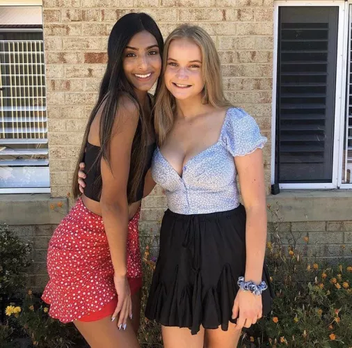 Classmate (right) and friend (left)