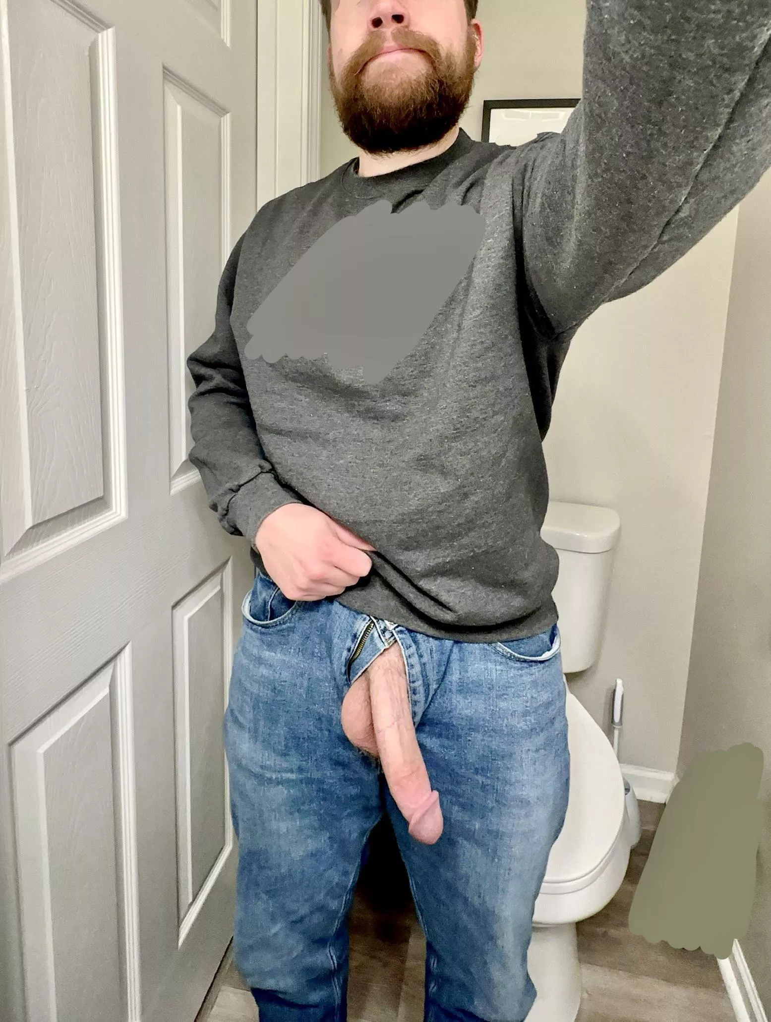 Every wonder what that dad at the store is hiding?