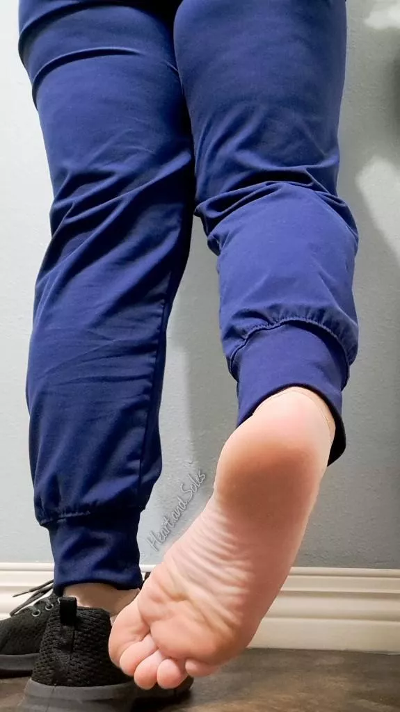 favorite naughty nurse sneaking feet pics on the clock again 😏 [oc]