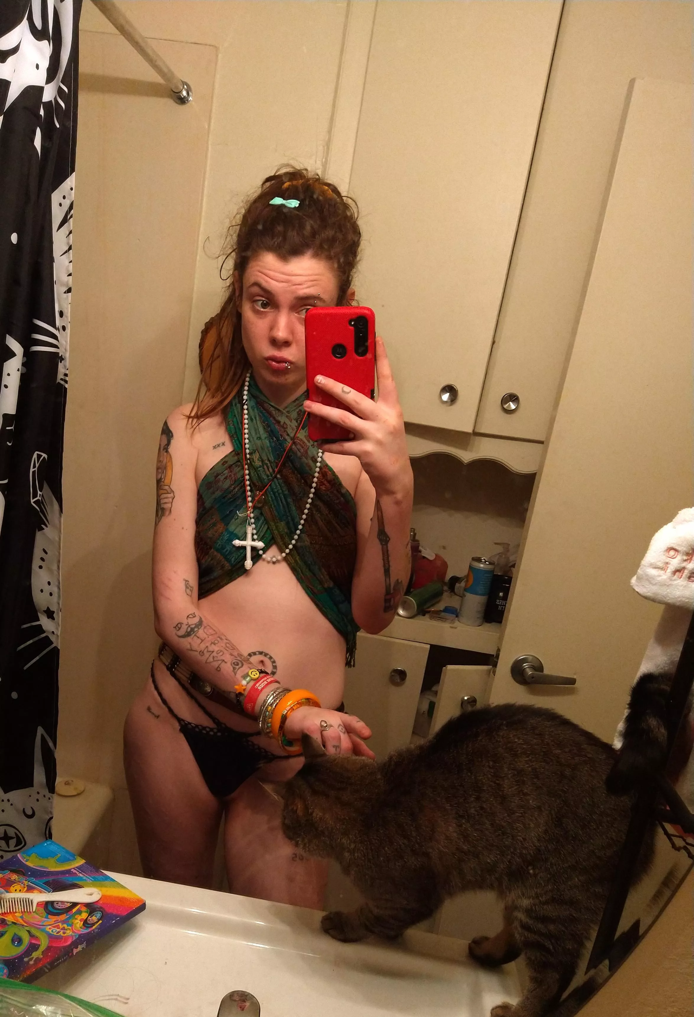 Fear is a healthy reaction when you look in the eyes of God. 😼