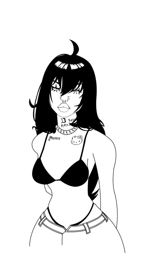 [for hire]Dp_draws: I will draw any anime character design for you for $40-60 on dm me first .