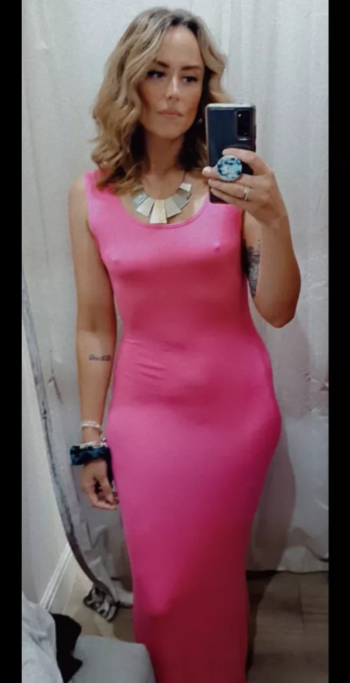 Get the dress? Yes. Keep it braless? Also yes.