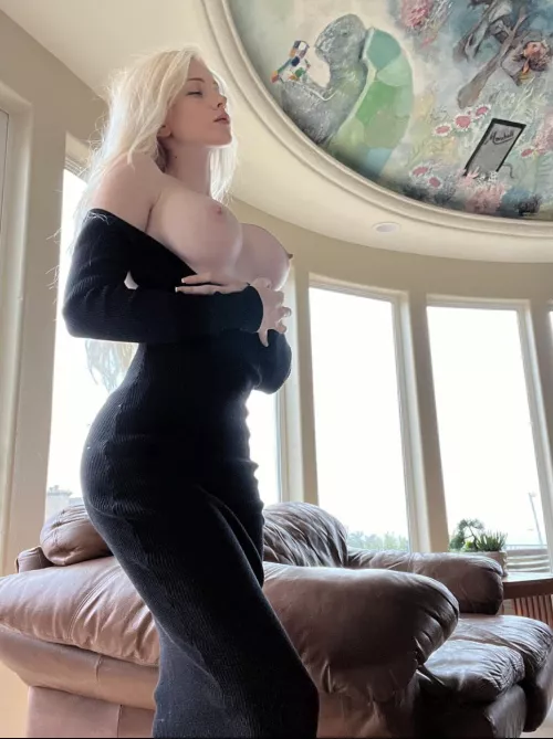 Gimme a kiss on these puffies before I go out