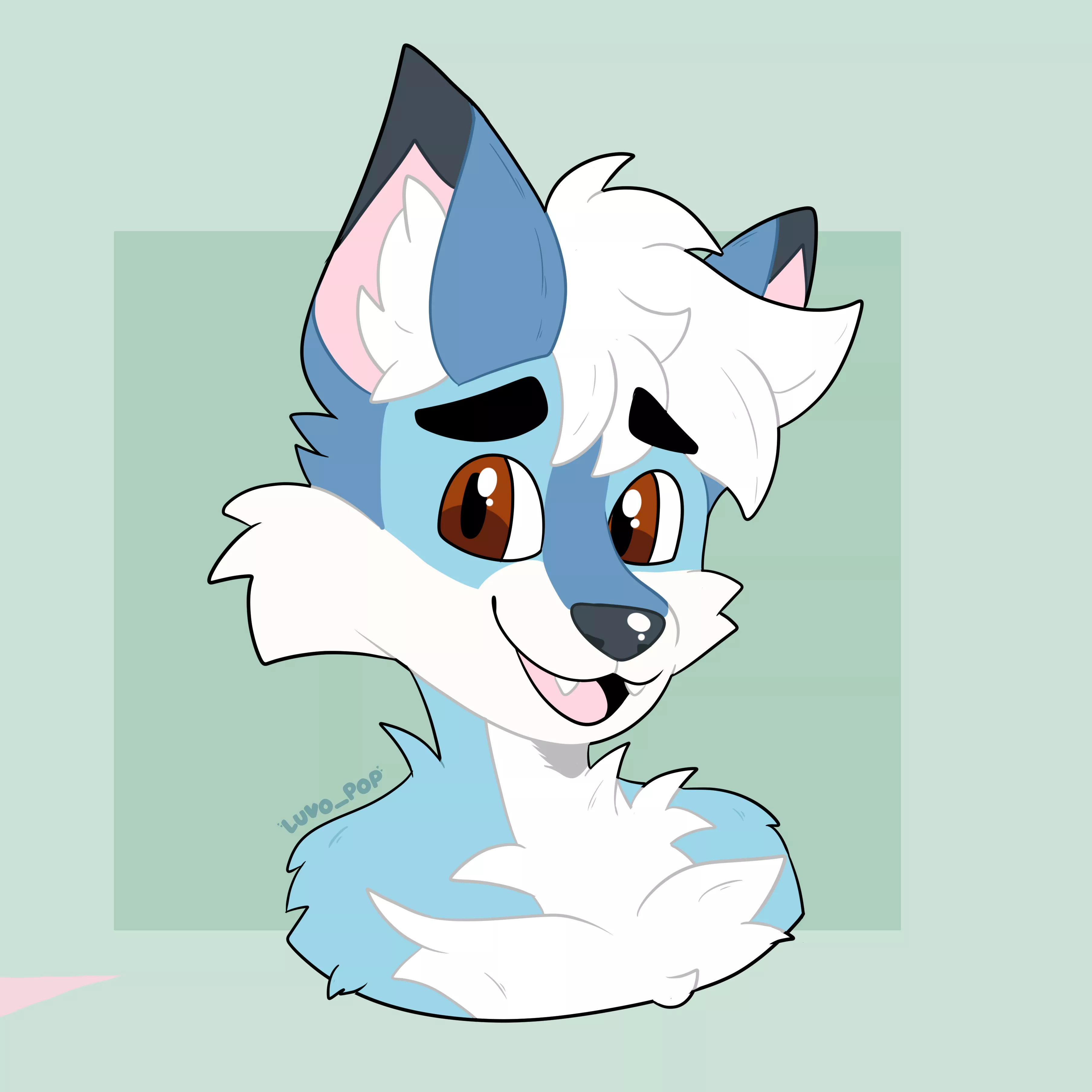 Headshot piece for Jellyjoart, by me, Luvo_pop