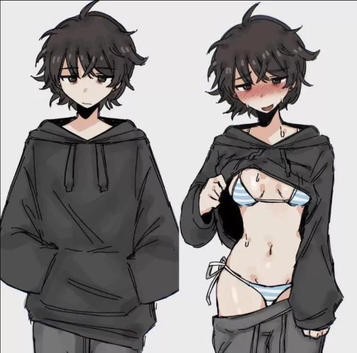 How I wish someone caught me wearing my girlfriends underwear and made me their little toy~