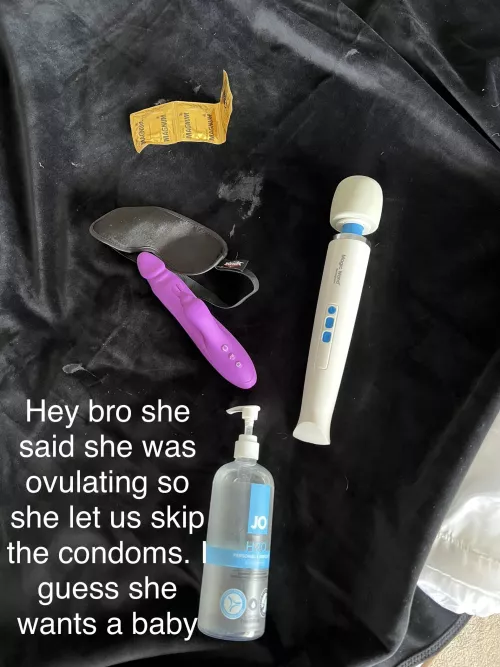 I always felt like we got pregnant really quick last time. Now I cum home to this. Now I know why