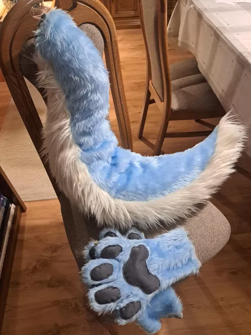 Just finished my paws and first ever tail! What are your thoughts?