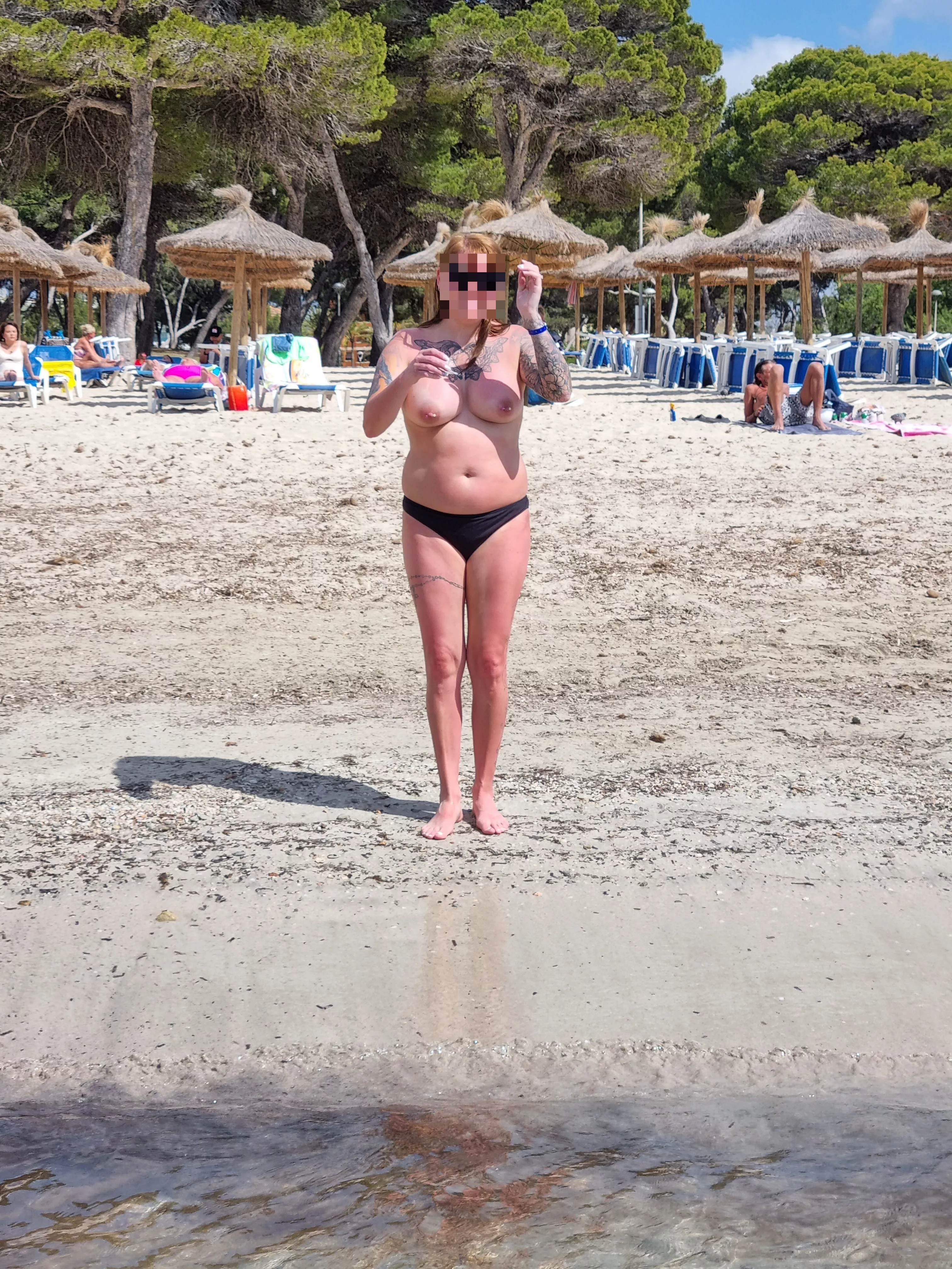 my first time topless on a beach was amazing!