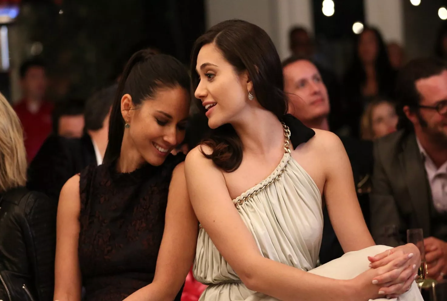 Olivia Munn and Emmy Rossum