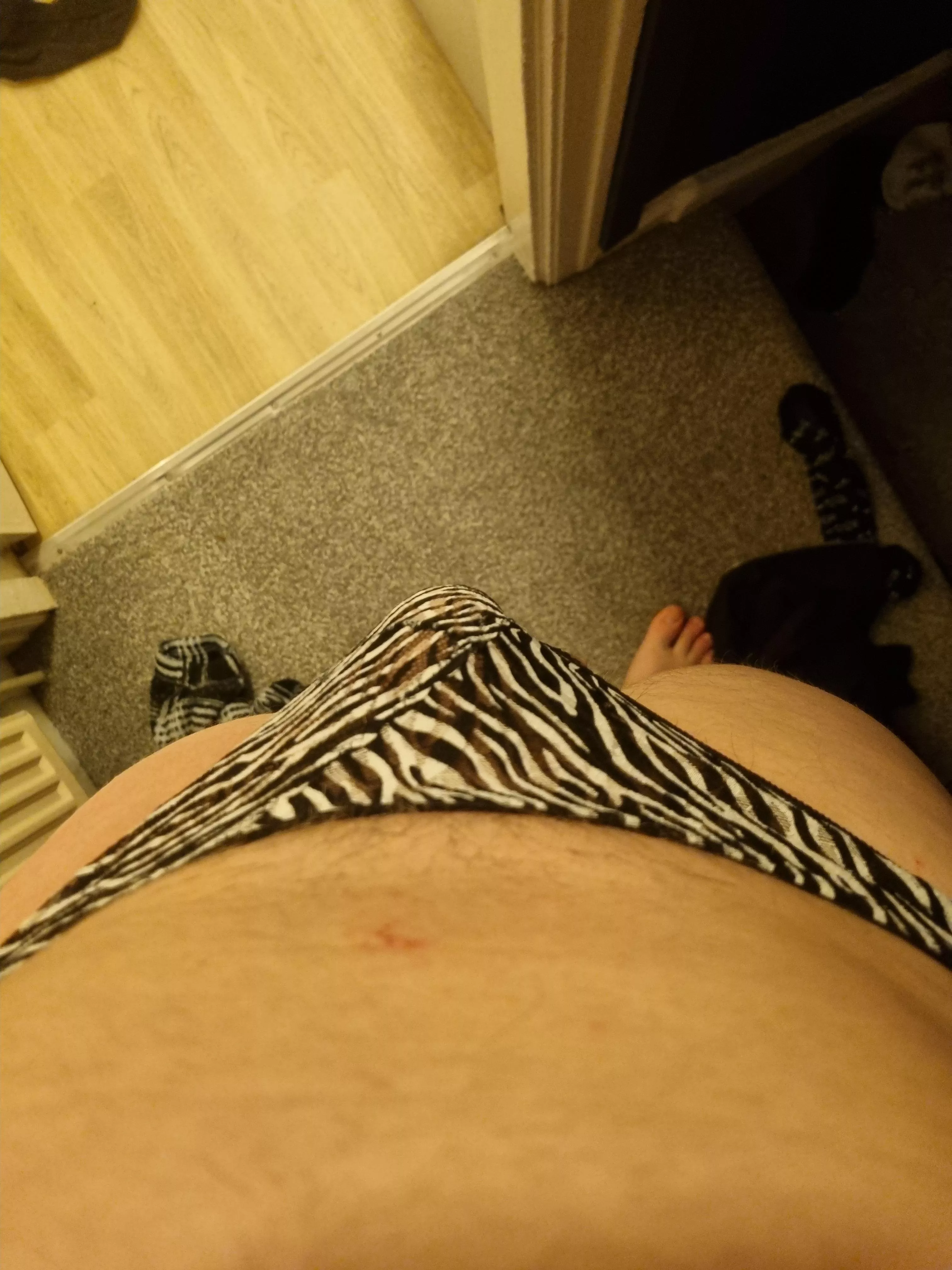 Panties feel wonderful on my soft cock I could get addicted