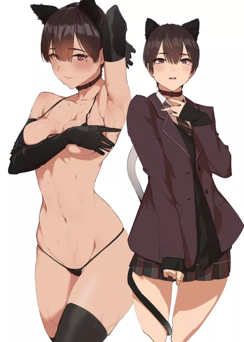 She has something to show after school [OC]