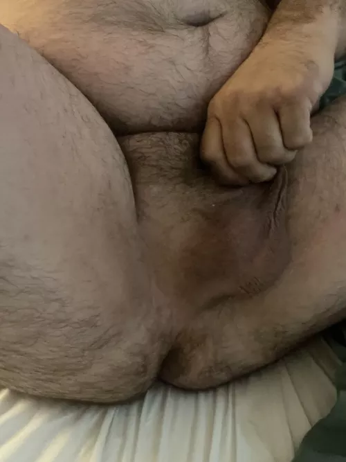 Spread and waiting for your cock!
