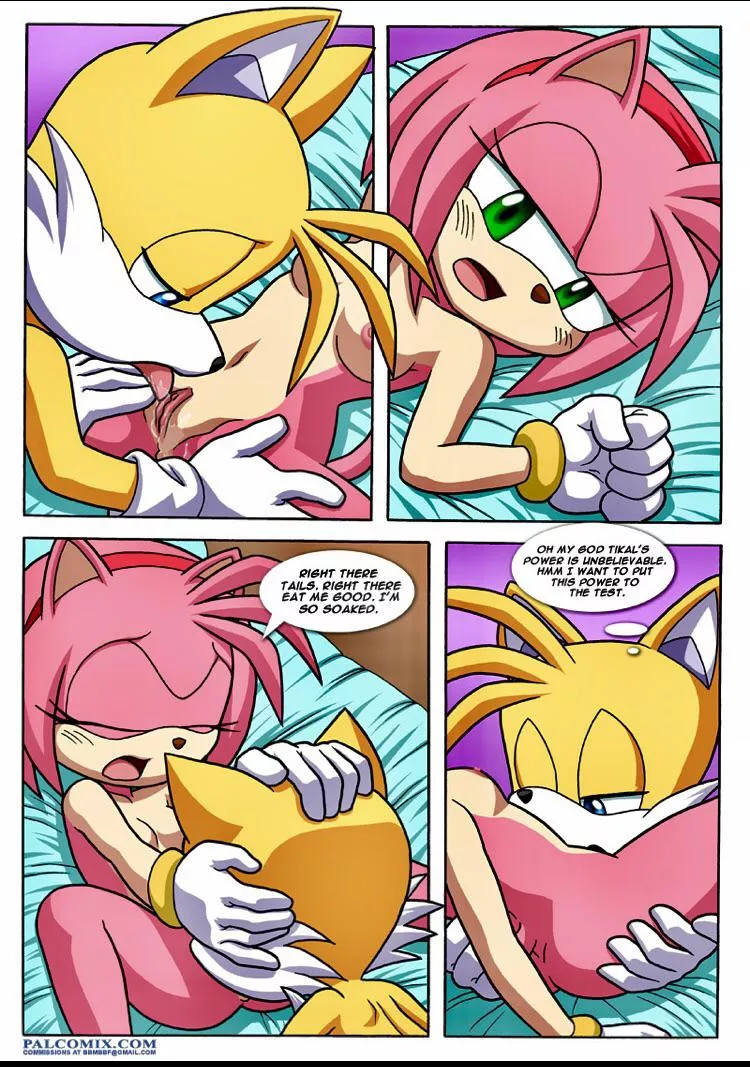 Tails eats Amy’s pussy