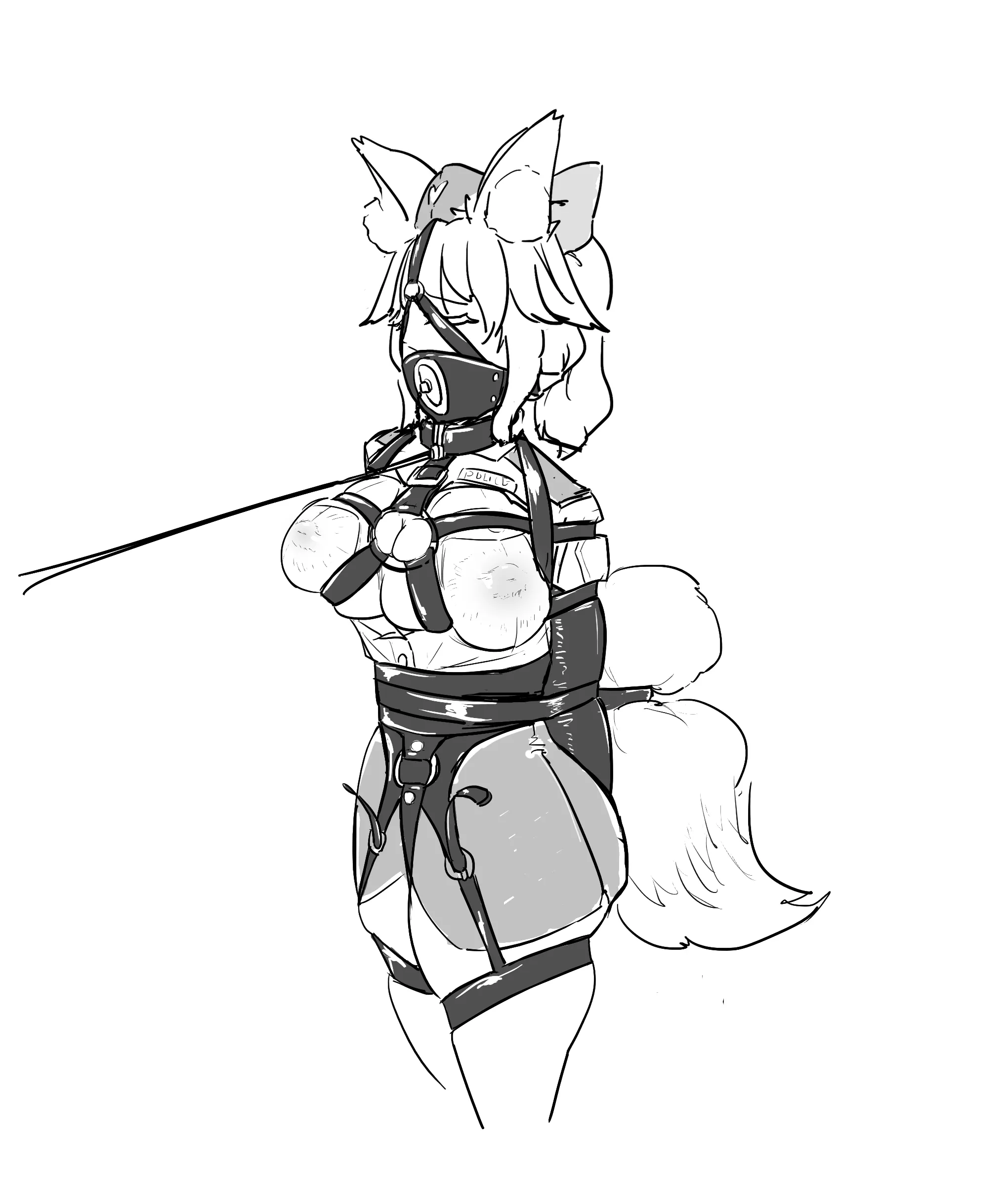 Tight leather restraints