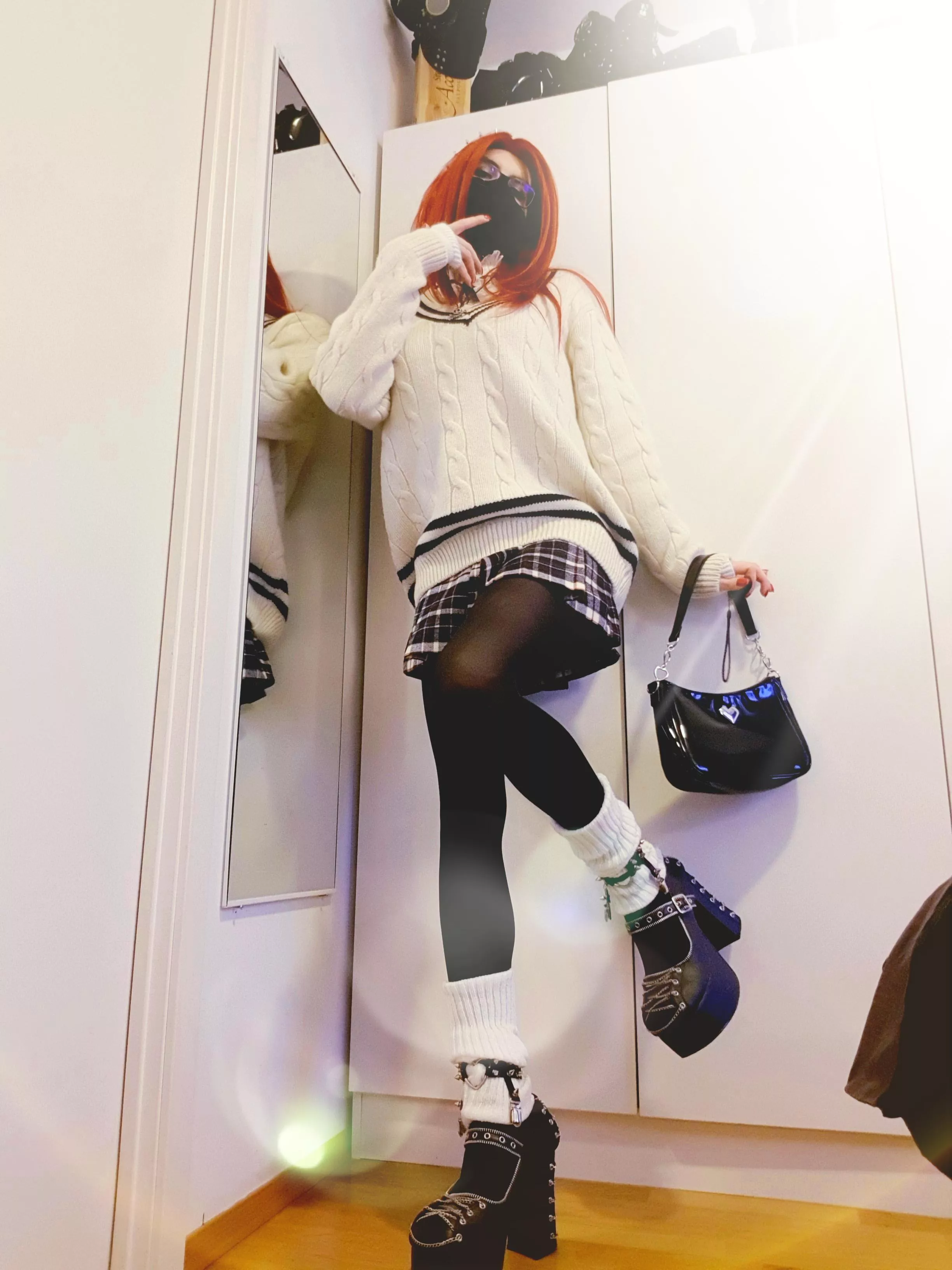 yes I know is Sunday but I wanted to dress like a SchoolGirl 💖