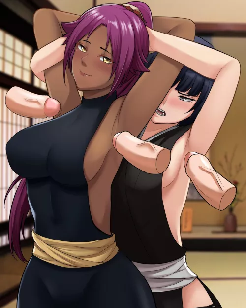Yoruichi and Soifon (AinemsWork)