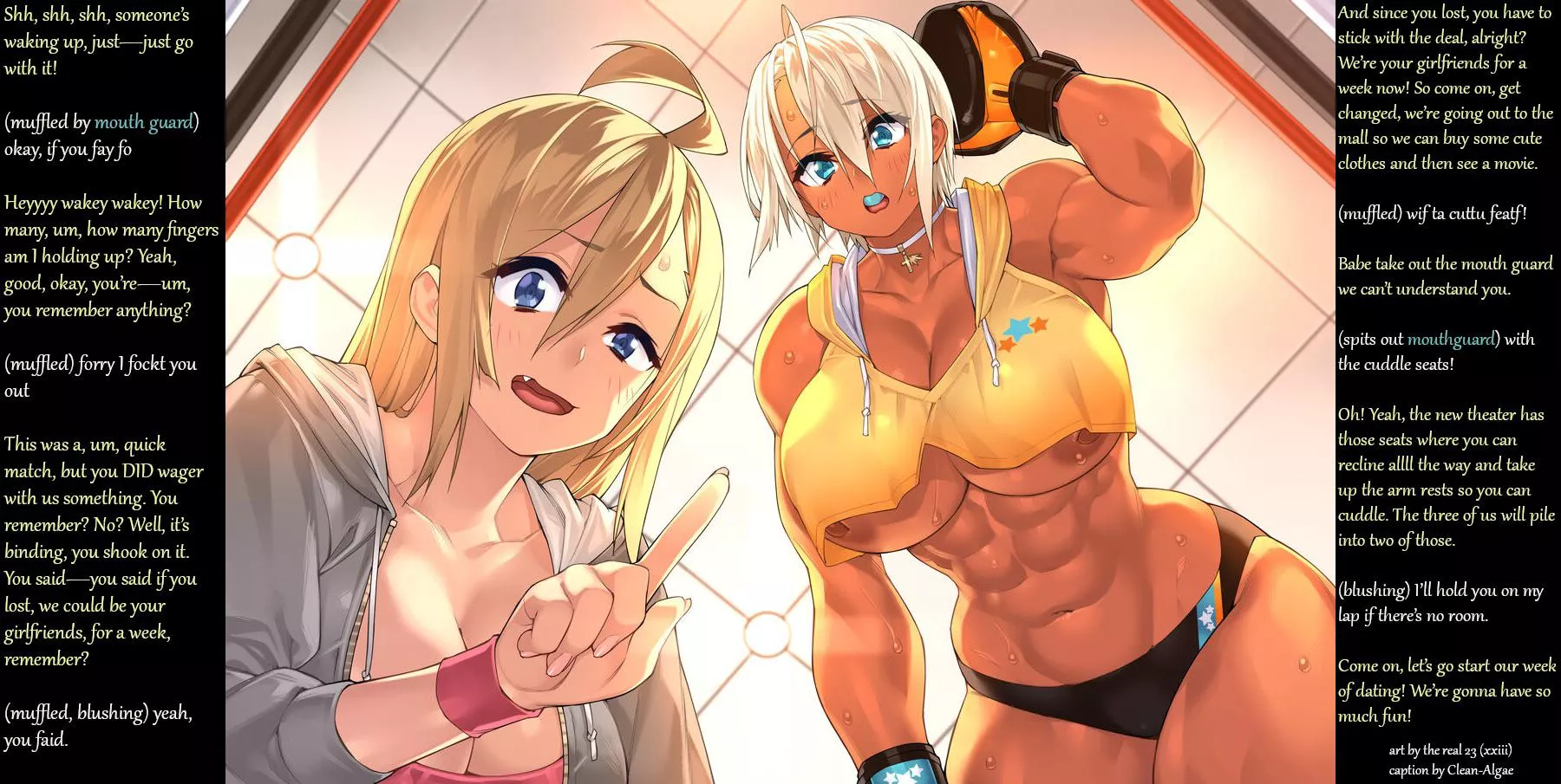 You Lost, so Now You Date Them! [wholesome] [dating] [gender neutral pov]