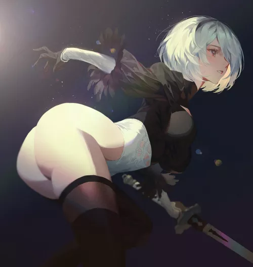 2B arched in the light (fajyobore)