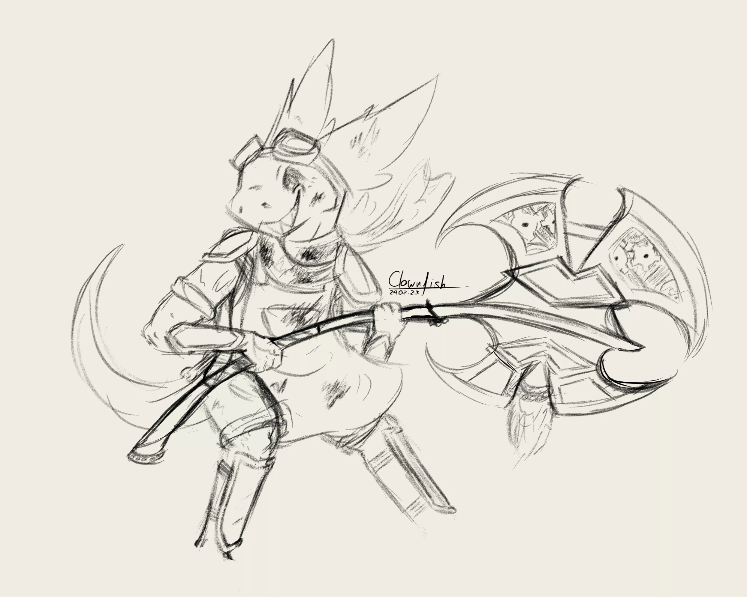 Alfred, fearless kobold inventor! - art by me