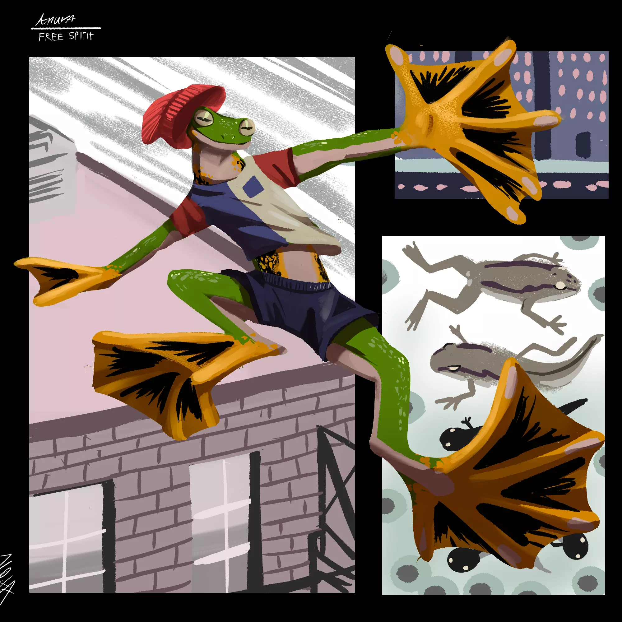 Anthro frog from last year (art by me)