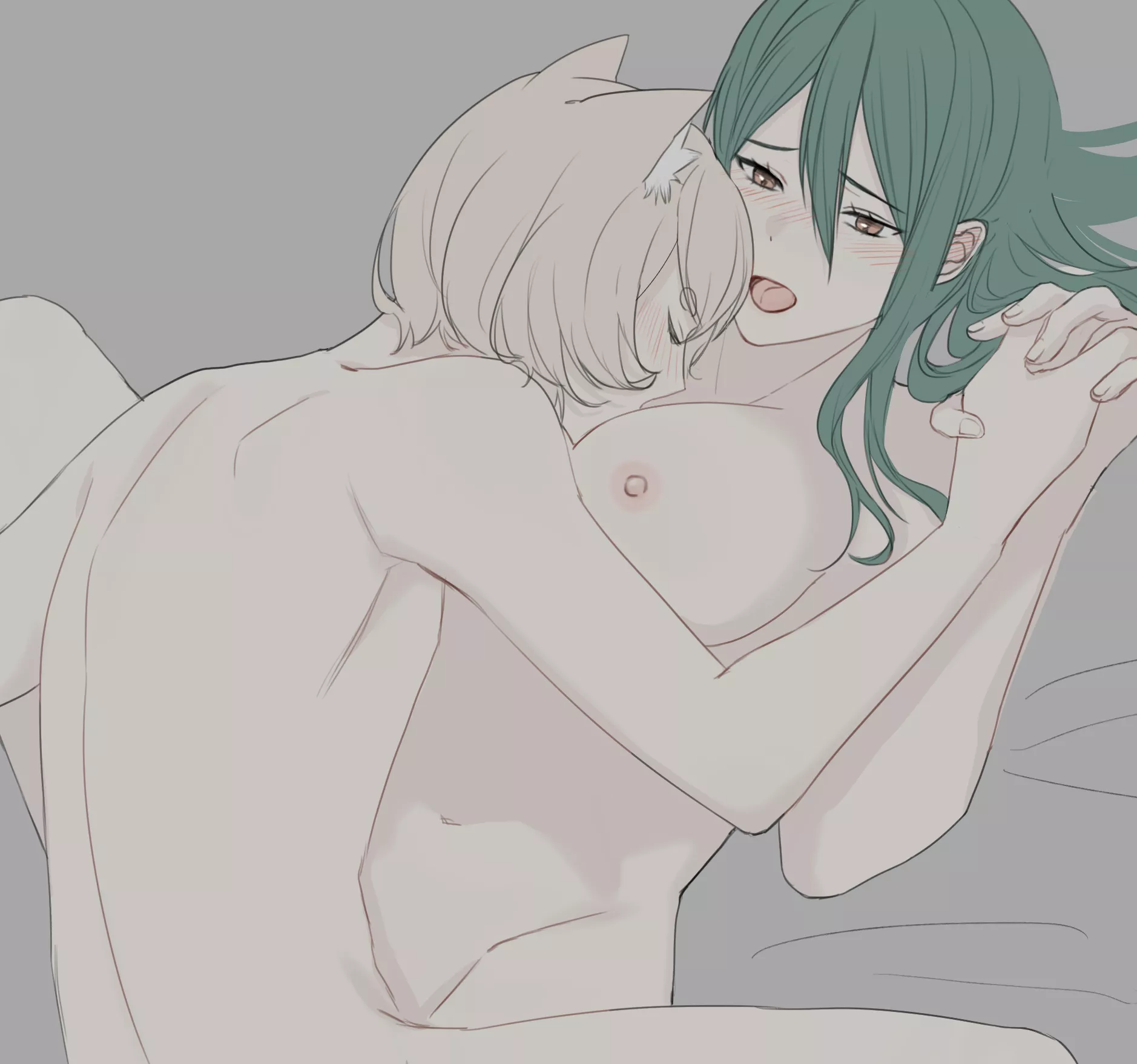 Best friends enjoying each other's bodies, drawn by Meomeo0303