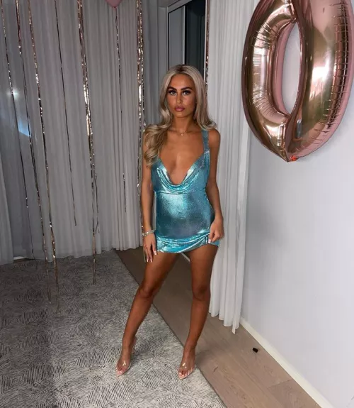 Birthday girl in slutty dress