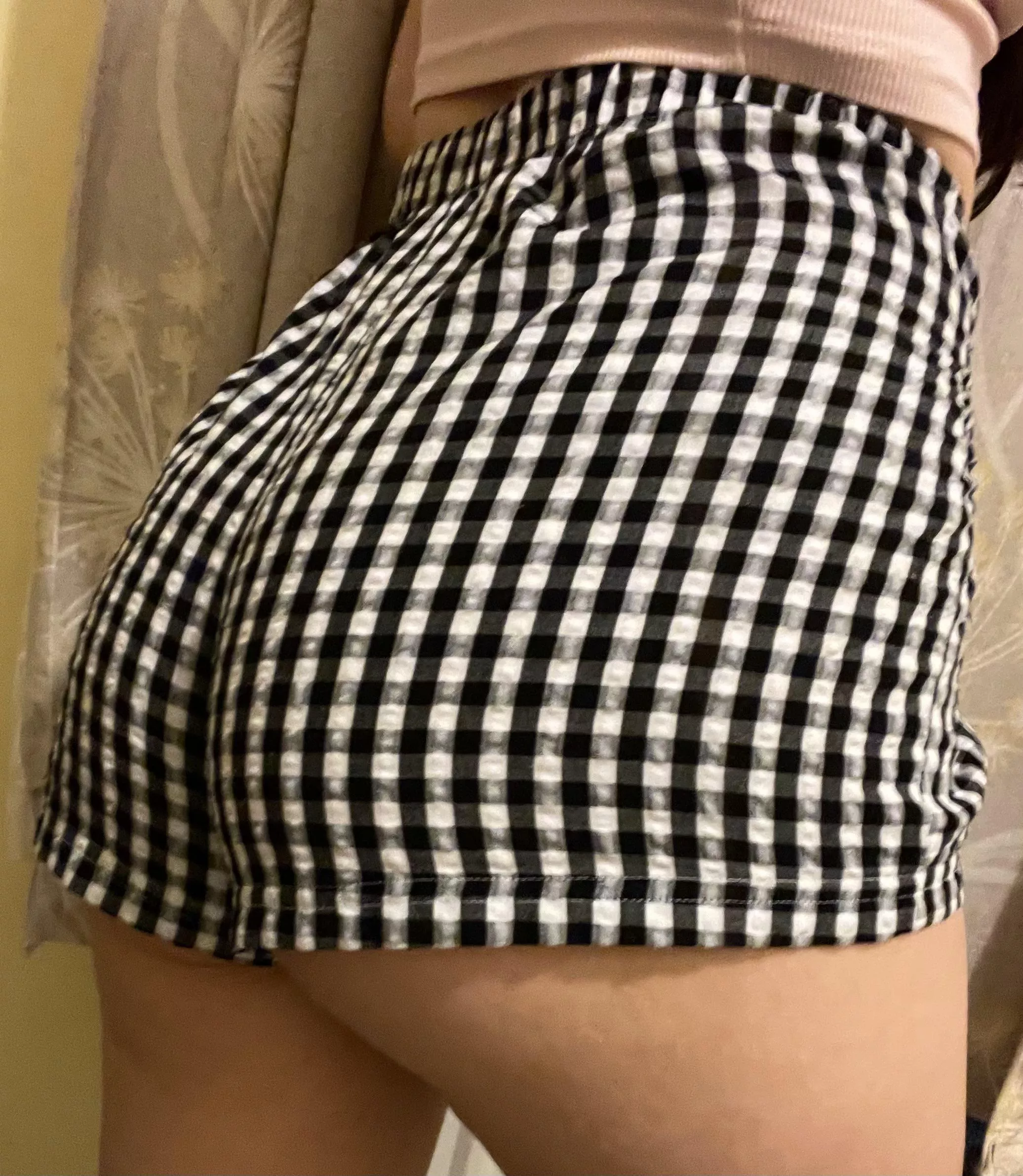 Checkered shorts for the gym, would you stare?