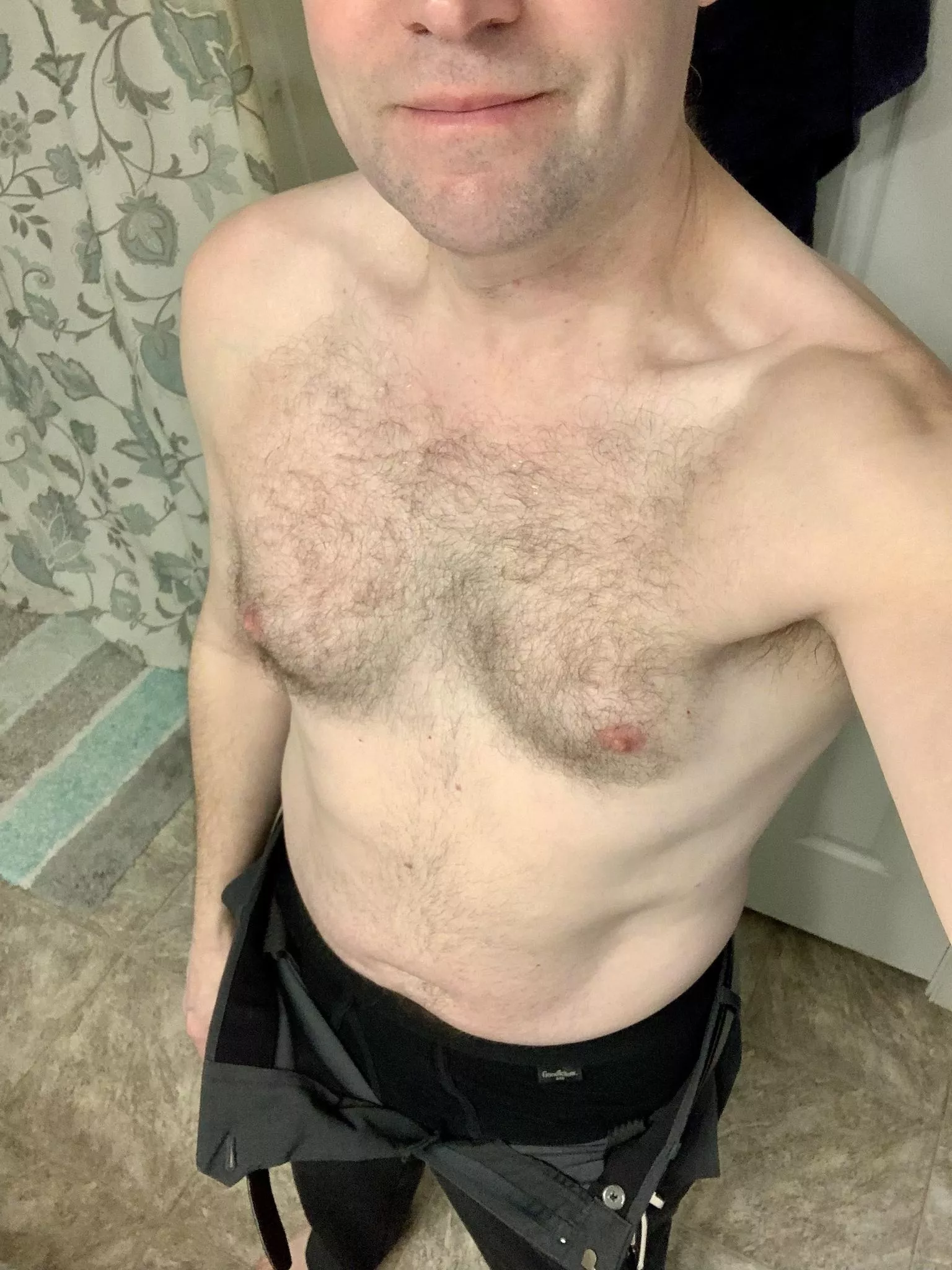 Choose your own adventure Monday. Shirt goes on or pants come off….