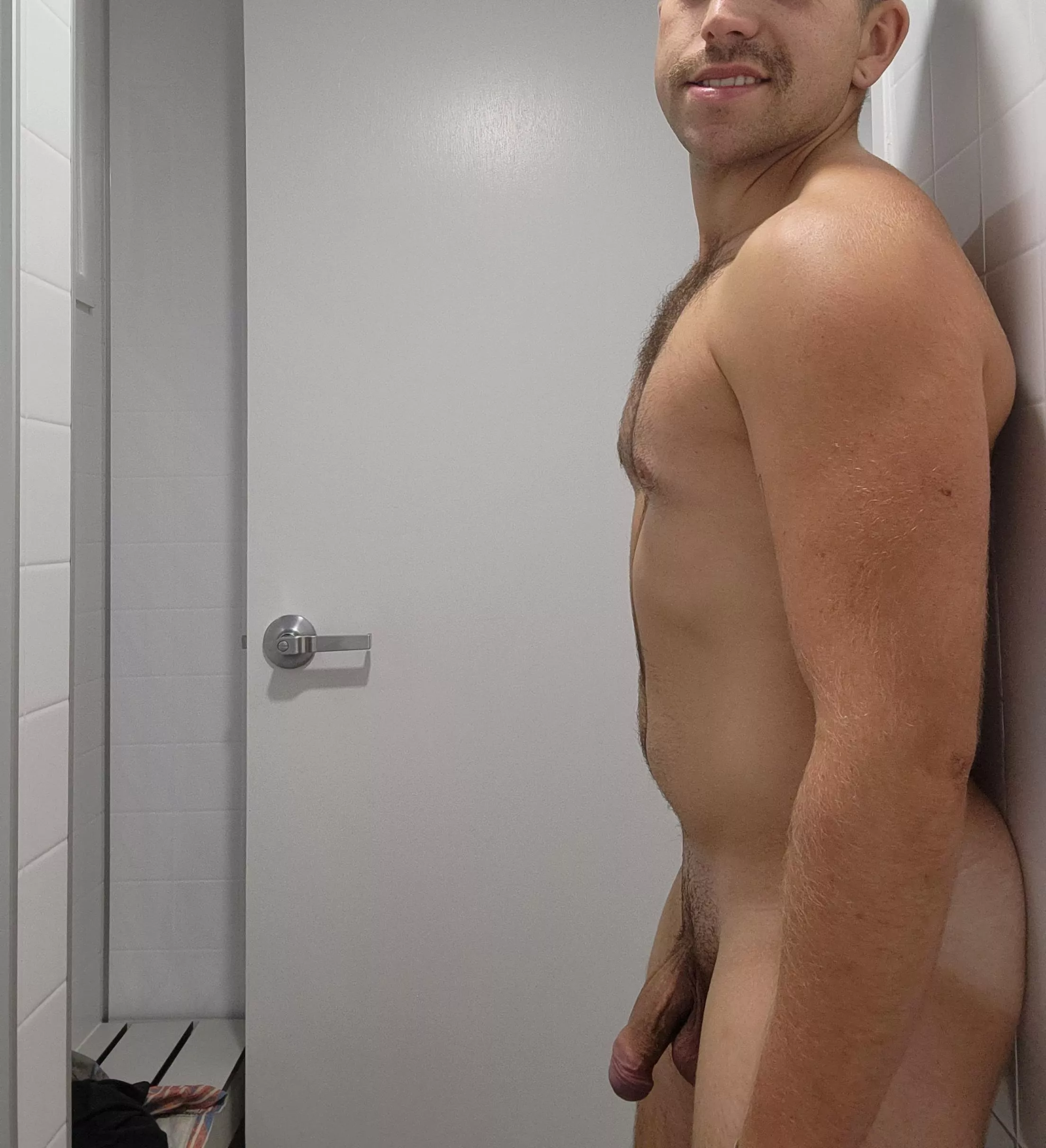 Doors open at the gym showers, come on in!
