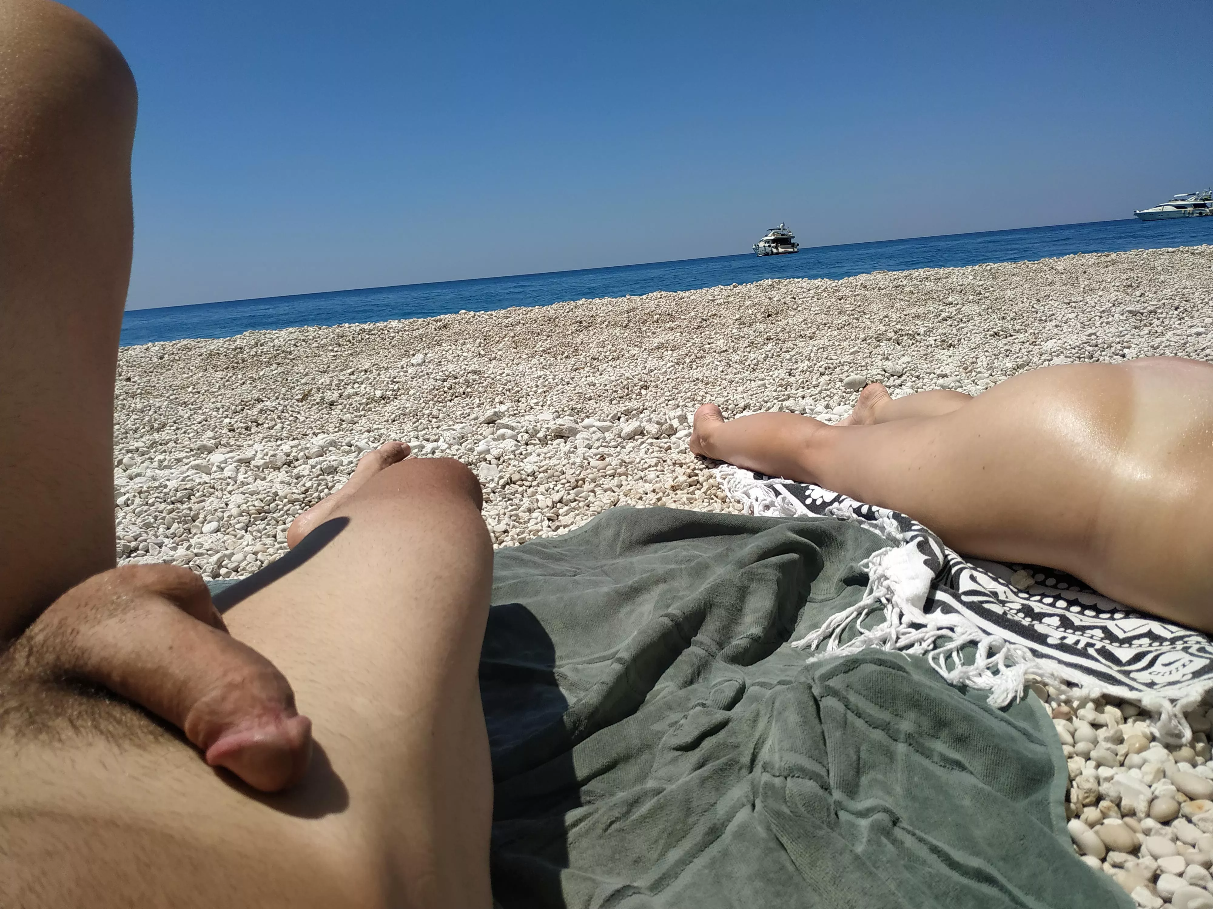 enjoying the Greek sun