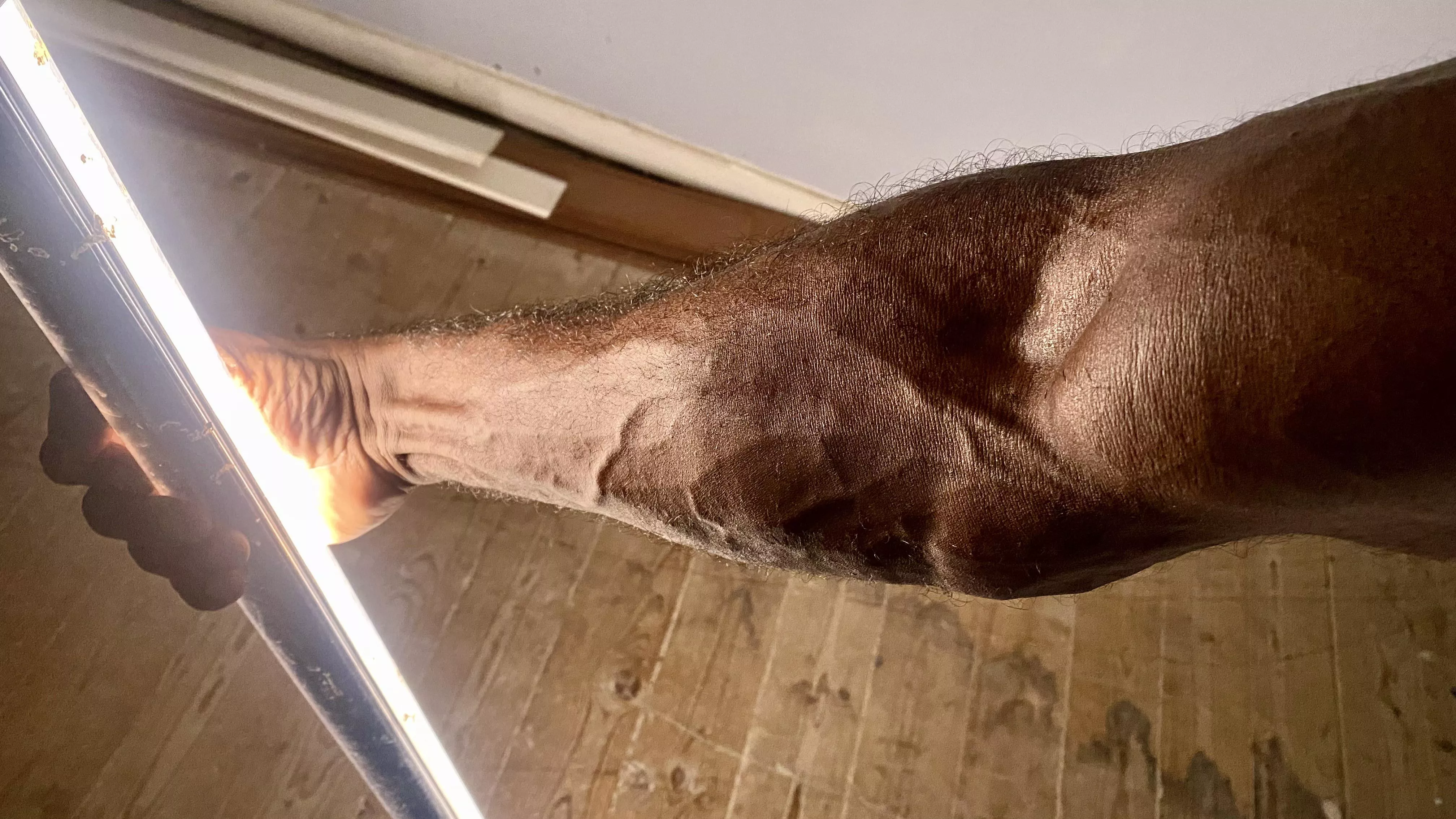 Holding a Lightning bolt