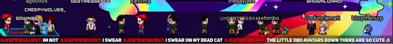 I saw this Twitch streamer (not gonna reveal name for privacy reasons) and they had these little avatars of their followers in the bottom and I wanna know how