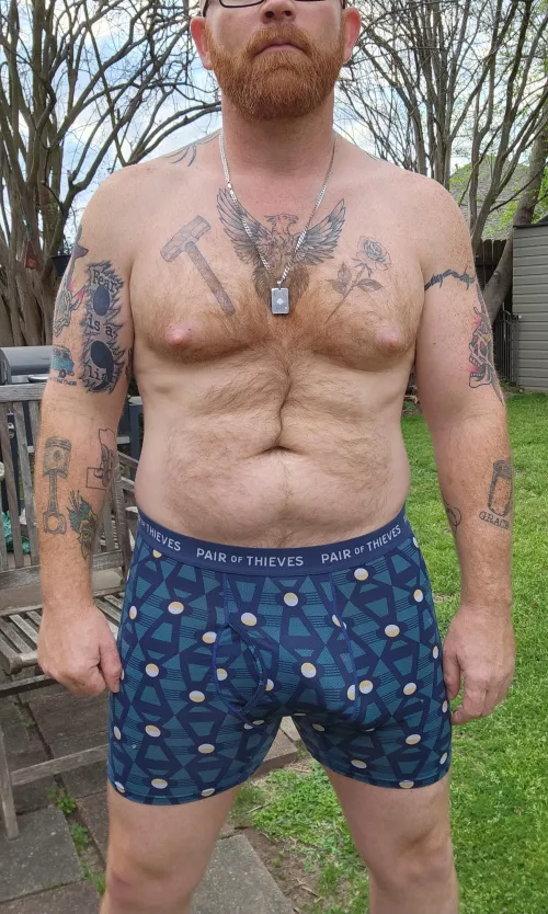 Just hanging out in my undies 😁